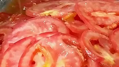 تقطيع الليمون والطماطم